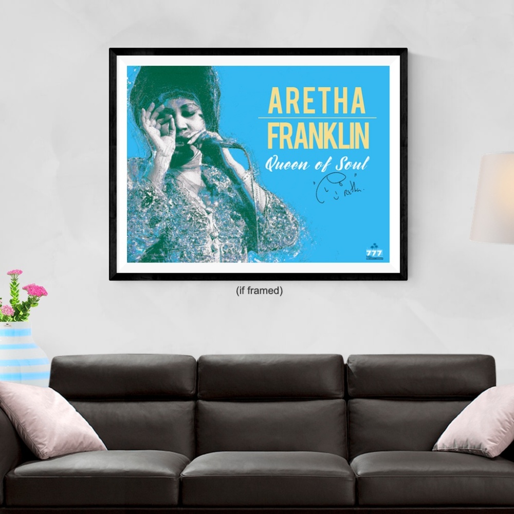 Aretha Franklin Poster Queen of Soul (24x18)